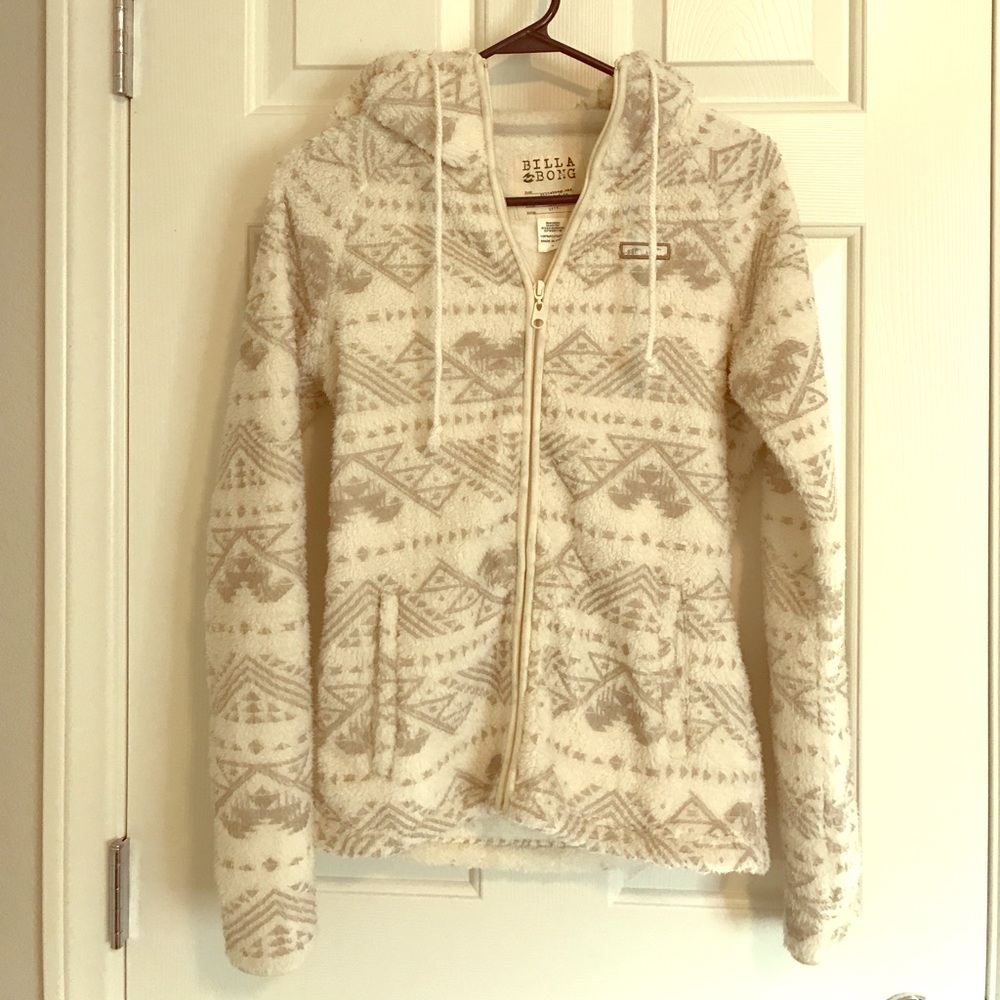 Billabong zip up fleece jacket